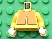 Torso Avatar Orange Overshirt Pattern / Yellow Arms / Light Nougat Hands