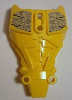 Hero Factory Full Torso Armor with Silver and Black Circuitry Pattern (Evo)