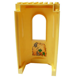 Belville Wall, Tower with Window and Haystack, Mice and Carrot Pattern