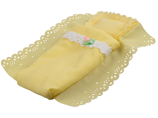 Belville Cloth Pouch, Adult with White Lace and Pink Rose Pattern