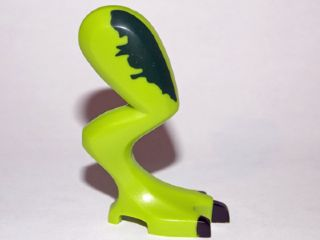 Dinosaur Leg Large (Rear) Dilophosaurus Right with Pin, Black Claws and Dark Green Blotch Pattern