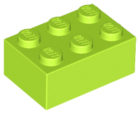LEGO 2x3 Bricks Lime Green---Lot of 10 