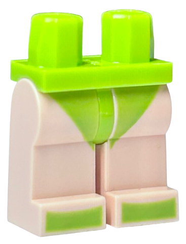 Hips and Light Nougat Legs with Lime Leotard and Toes Pattern