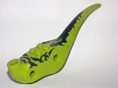 Dinosaur Body Raptor with Dark Green Marks Pattern