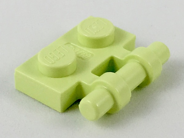 LEGO PART 48336 GREEN PLATE MODIFIED 1 X 2 WITH HANDLE ON SIDE 9 PIECES