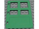 Duplo Door / Window Pane 1 x 4 x 4 with Four Panes Different Sizes