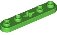 Technic, Plate 1 x 5 with Smooth Ends, 4 Studs and Center Axle Hole