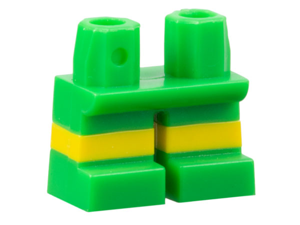 Legs Short with Molded Horizontal Yellow Stripes  Pattern