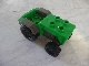 Duplo Farm Tractor with Black Wheels, Dark Gray Engine and Fenders, and Dark Gray Hitch