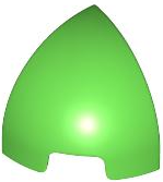 Slope, Curved 1 x 1 Corner Round in Bright Green