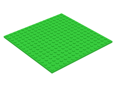 Lego Lot of 2 Base Plate Green 16 x 16 Dot 5"x 5" Square Base Plate 91405 Grass