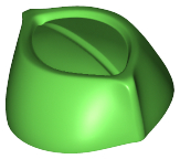 Minifigure, Headgear Cap, Butcher / Food Service