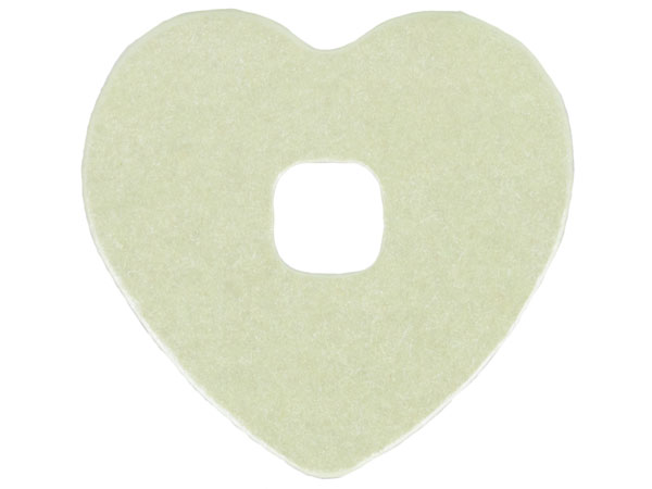Clikits, Icon Accent Foam Paper Heart 3 7/8 x 3 7/8 with Pearlescent Surface