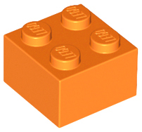 Elves Friends City Lego ® 10 x 3003 Basic Stone 2 x 2 Orange 4153825 #AC04