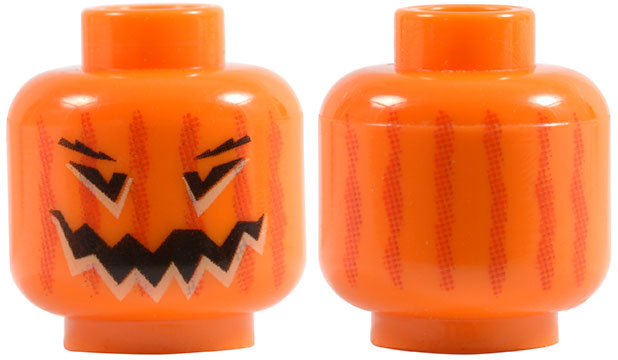 Lego New Halloween Orange Pumpkin Piece 