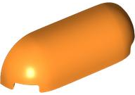 Slope, Curved 1 x 4 with Rounded Ends in Orange