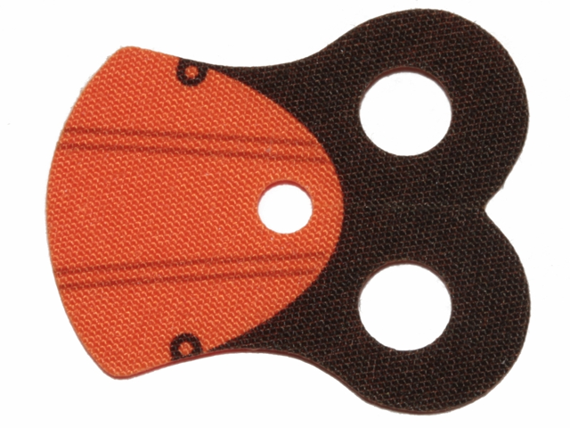 Minifigure Armor Pauldron Cloth with Black Neck and 4 Thin Gray Stripes Pattern, Thin Border