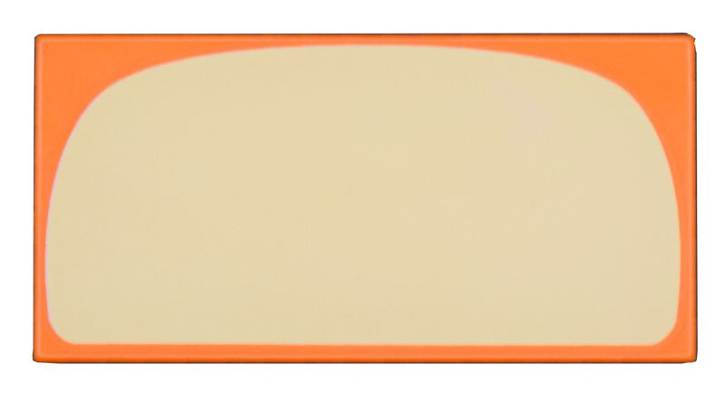Tile 2 x 4 with Bright Light Yellow Curved Panel (Stomach) Pattern