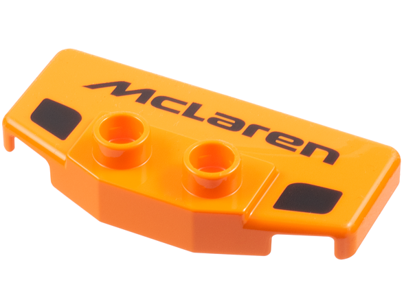 Duplo Rear Spoiler / Wing with Black 'McLaren' and 2 Markings Pattern