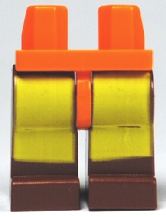 Hips and Reddish Brown Legs with Avatar Yellow Rectangles Pattern