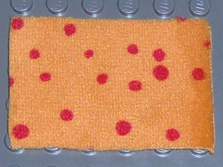 Belville Cloth Blanket 4 x 5 with Red Spots Pattern