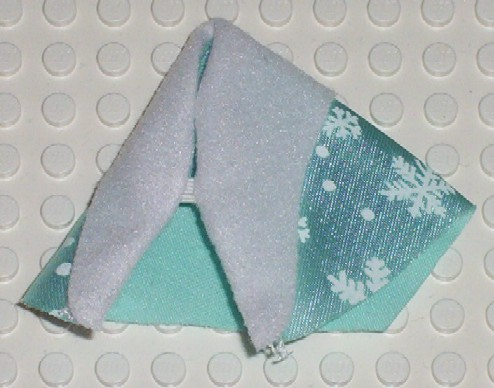 Belville, Clothes Shawl Fur Trimmed with Snowflake Pattern