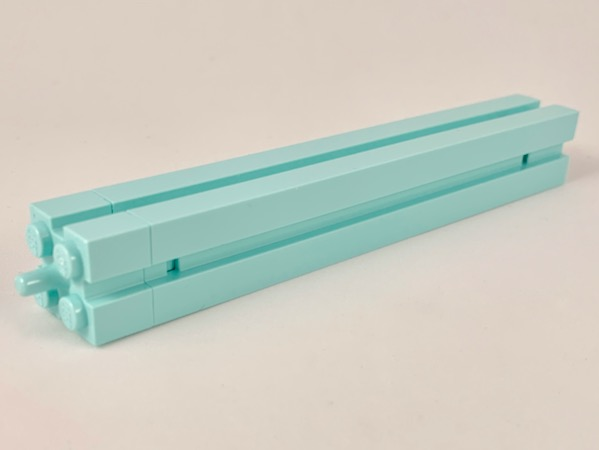 Support 2 x 2 x 12 with Channels and Top Peg, Smooth on All Sides