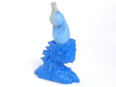 Galidor Limb Leg Nepol with Blue Fur and Foot and Light Gray Rotation Joint Pin