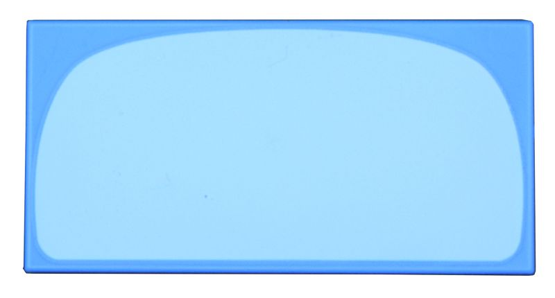 Tile 2 x 4 with Bright Light Blue Curved Panel (Stomach) Pattern