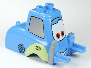 Duplo Car Body Forklift Truck with Cars Guido Pattern