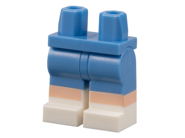 Hips and Legs with White Boots, Light Nougat Knees Pattern