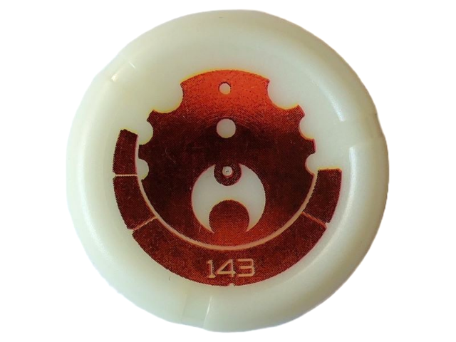 Throwing Disk with Bionicle Kanoka 143 Ta-Metru Pattern