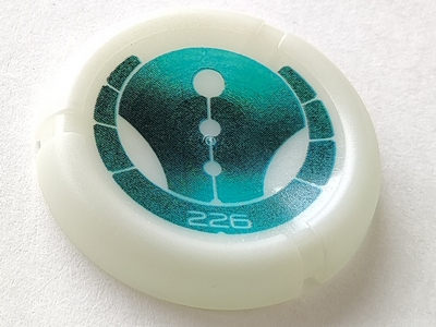 Throwing Disk with Bionicle Kanoka 226 Ga-Metru Pattern