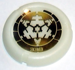 Throwing Disk with Bionicle Kanoka 338 Po-Metru Pattern