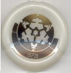 Throwing Disk with Bionicle Kanoka 373 Po-Metru Pattern
