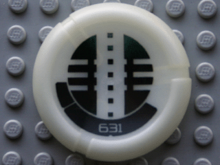 Throwing Disk with Bionicle Kanoka 631 Onu-Metru Pattern