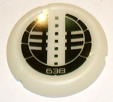 Throwing Disk with Bionicle Kanoka 638 Onu-Metru Pattern