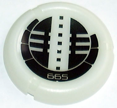Throwing Disk with Bionicle Kanoka 665 Onu-Metru Pattern