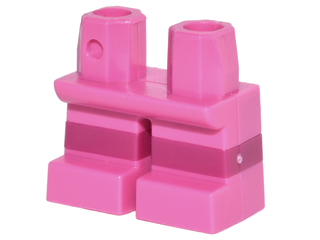 Legs Short with Molded Horizontal Magenta Stripes  Pattern