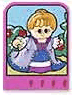 Story Builder Pink Palace Card with Lady in Blue Dress Pattern
