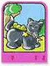 Story Builder Pink Palace Card with Cat Pattern