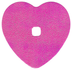 Clikits, Icon Accent Foil Heart 6 3/4 x 6 3/4 with Textured Iridescent Surface