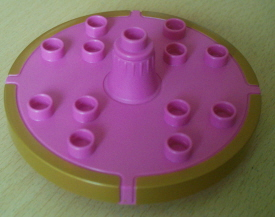 Duplo Merry-Go-Round Small with Pearl Gold Rim Pattern