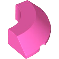 Brick, Round Corner 4 x 4 with Slope 45 Edge without Studs