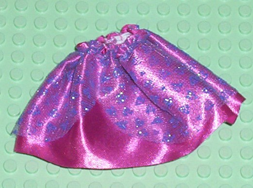 Belville, Clothes Skirt Long, Satin with Purple Sheer Sparkly Layer