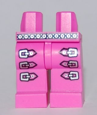 Hips and Legs with Silver Belt and Triple Leg Buckles Pattern