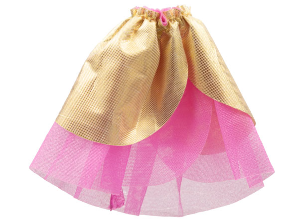 Belville, Clothes Skirt Long, Sheer with Gold Outer Layer