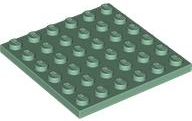LEGO PART 3958 BRIGHT GREEN PLATE 6 X 6 FOR 4 PIECES NEW 