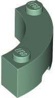 Brick, Round Corner 3 x 3 Macaroni with 2 Studs