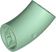 Brick, Round 2 x 2 D. 45 degrees Elbow (27.7mm Standing Height)